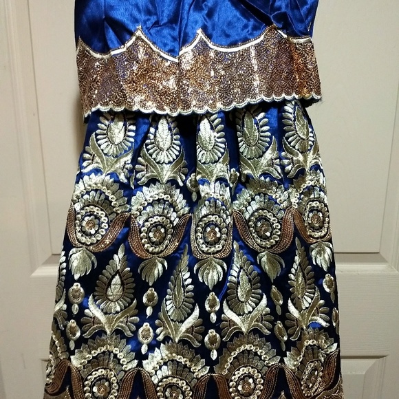 💣Stunning Cobalt Blue Strapless Mini-dress - Picture 2 of 8